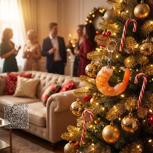 กุ้งปลอมเหมือนจริงธีมอาหารทะเล ของชำร่วยงานเลี้ยงสังสรรค์ ของที่ระลึกงานอีเว้นท์ ของแจกในงานโฆษณา ของขวัญชิ้นเล็กๆ - Product Image 3