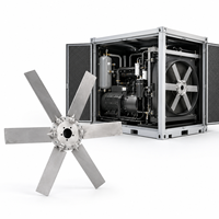 Lame de ventilateur de radiateur pour compresseur d'air P3-AL, angle réglable, turbine axiale en alliage d'aluminium, système de refroidissement résistant à la corrosion