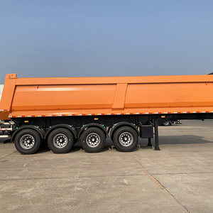 Semi-remorque benne arrière en U 4 axes 80T pour le transport de matériel lourd, fournie directement par le fabricant - Product Image 2