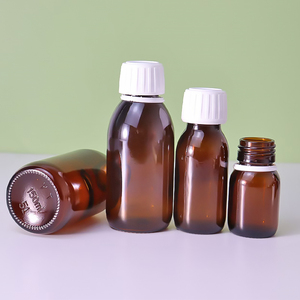 Nhà Máy Tùy Chỉnh 60Ml Thủy Tinh Màu Nâu Xi-rô Enzyme Chai Vít Cap 30Ml Thuốc Chai Uống Chất Lỏng 250Ml 500Ml 100Ml Năng lực - Product Image 4