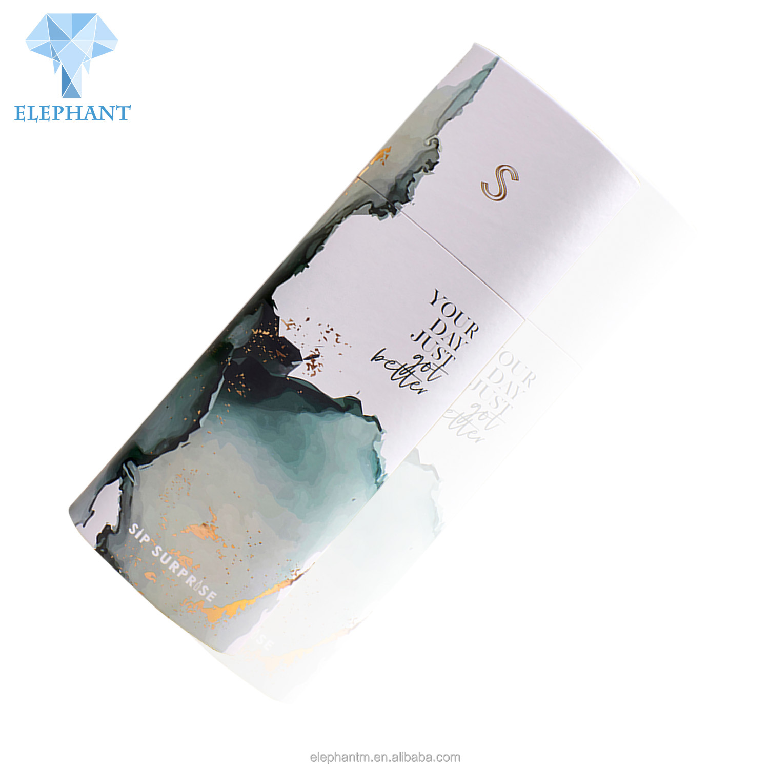 Wholesale Custom Luxury Round Double Layer Gift Box With Lid Round Box