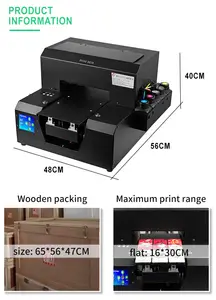 DOM SEM 프린터 공장 A4 UV 데스크탑 잉크젯 프린터 가죽 전화 케이스 uv 프린터 led 램프 인쇄 기계