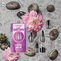 Sholifas 120 faux ongles en plastique, capsules semi-mates, forme carrée, cercueil français, couverture complète, pour extension d'ongles