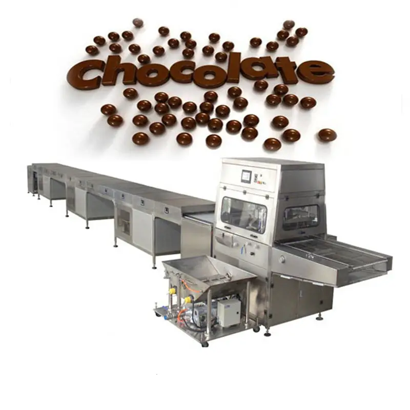 Aço inoxidável High Performance Full-automatic Chocolate Máquina Enrobing