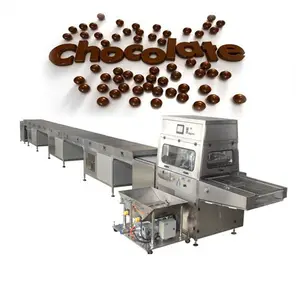 ステンレス鋼高性能全自動チョコレートエンロービングマシン