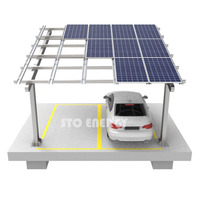Prix de gros d'usine Carport T Frame PV Solar Carport Conception personnalisée Auvent de stationnement solaire Structure de montage d'abri de voiture en acier