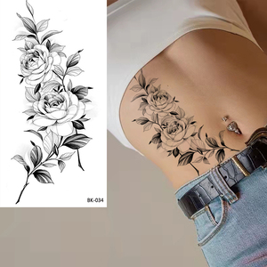 Tatuaggi Bk: Adesivi per Tatuaggi Sexy per la Parte Bassa della Schiena, Semplici Angeli Eleganti, Adesivi per Body Art - Product Image 5