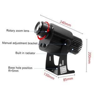 Yufan Quảng Cáo IP67 30W <span class=keywords><strong>Logo</strong></span> Tùy Chỉnh Ánh Sáng 4 Hình Ảnh Máy Chiếu Ánh Sáng Multi-gobo 4 Slide Gobo - Product Image 3