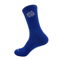 RIHOSOX Chaussettes de sport en coton de qualité supérieure Logo personnalisé Design coloré anti-dérapant à la mode pour hommes femmes Saison d'hiver Bas de manchette