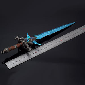 Réplica de Espada de Metal de 28 cm de Frostmourne de <span class=keywords><strong>Warcraft</strong></span>, Modelo de Arma del Rey Lich, Objeto Coleccionable, 222 g - Product Image 3