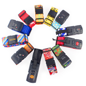 สายรัดกระเป๋าเดินทางไนลอนโพลีเอสเตอร์แบบปรับได้พิมพ์โลโก้ที่กำหนดเองสีปรับขนาดได้อุปกรณ์เสริมสำหรับกระเป๋า - Product Image 2