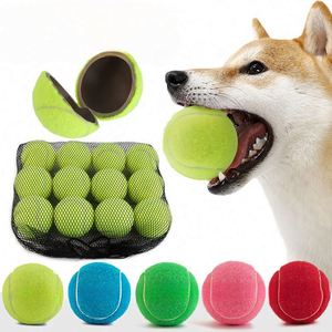 Balles de tennis pour animaux de compagnie en caoutchouc sportif avec logo personnalisé, écologiques, haute élasticité et durabilité, parfaites comme cadeau promotionnel pour chiens - Product Image 2