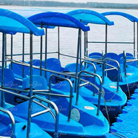 Bateau électrique de luxe abordable pour 5 personnes, transport sur lac avec drainage automatique, certifié CE