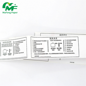 Étiquette de bagage aérien, étiquette de bagage en papier pour compagnies aériennes, étiquettes de bagage thermiques pour compagnies aériennes, impression en rouleau - Product Image 1