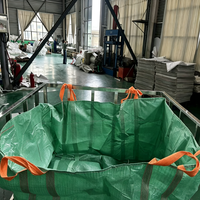 YOUGUAN Sac tubulaire géant en PP personnalisé de 2,0 tonnes pour la collecte des déchets, l'aménagement paysager et les jardins, fond plat 5:1