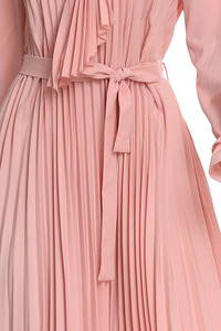 ชุดเดรสยาวของผู้หญิงชุดเดรสมุสลิมผ้าไหมนมชุดยาวผ้าซาตินหรูหราสำหรับฤดูร้อน - Product Image 4