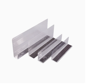 후키 플라스틱 투명 자석 선반 칸막이 L자형 고품질 - Product Image 2