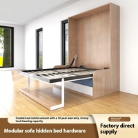 Klappbares Murphy-Bett mit Sofa, Ecksofa mit verstecktem Bett, Studentenwohnheim-Aufbewahrungs-Murphy-Wandbetten, Hardware-Großhandel