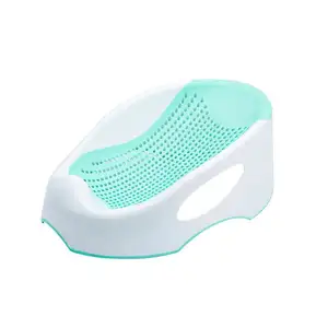 Hot Selling Recém-nascido Baby Bath Seat Support Rack Soft Plastic Tubs Geral Barril De Banho com Anti-slip Base