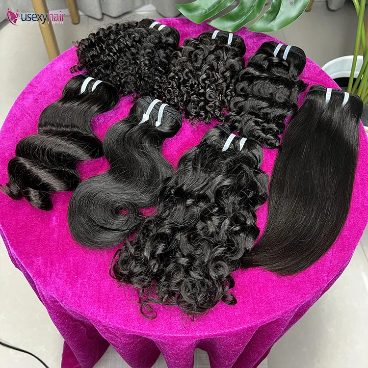 Fumi Super Double Drawn Virgin Indian Human Hair Pixie Curls, cabello doble dibujado de alta calidad con precio al por mayor