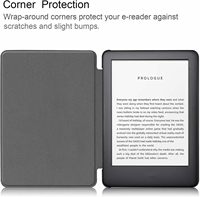 Casing Kulit PU dengan Logo Kustom dan Cangkang Belakang Keras PC untuk Kindle Paperwhite Generasi ke-13 2026 (KPW7) 7 inci, Casing Pelindung