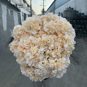 Vente en gros de 5 grandes hortensias populaires, hortensias français artificiels, blanc <span class=keywords><strong>lait</strong></span>, pour les décorations de mariage, les arrangements floraux - Product Image 6