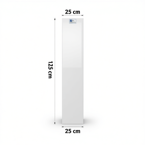 Colonne de salle de bain Talia Line 1 porte H 150 Blanc brillant 25 cm de largeur 31,5 cm de hauteur 155 cm Rangement de cuisine - Product Image 3