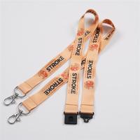 CH Wholesale Sublimation Printing Polyester Lanyards With Logo Custom Certification Keychain OEM ODM ECO Promotion Event Gifts