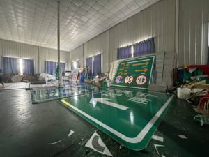 مصنع الجملة مخصص عاكس الألومنيوم تحذير حركة المرور علامات وقوف السيارات لعلامات وقف السلامة على الطرق - Product Image 5