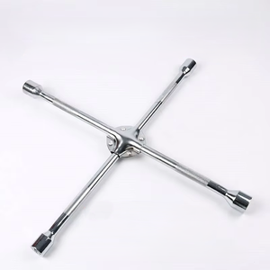 17mm 19mm <b>21mm</b> 23mm Cross-Type Tire Wrench Heavy-Duty Chromium-Vanadium Steel Hexagon <b>Sockets</b> Wrench for Tire Replacement - Product Image 5