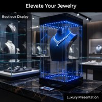 Support d'affichage magnétique à lévitation pour collier avec télécommande 360° °   Plateforme rotative pour l'affichage de bijoux, présentoir flottant pour bijoux