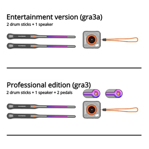 Batería Electrónica GAMSING A3 VS <span class=keywords><strong>AeroBand</strong></span> PocketDrum2 Plus, Baquetas para Batería Electrónica, Batería con Baquetas, Pedales, BT, 8 Sonidos - Product Image 6