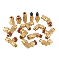 Raccords en laiton pour frein à air ALITAIR DOT, raccord de tuyau en laiton, coude à 90 degrés, 1/2" NPT mâle x 1/2" NPT femelle