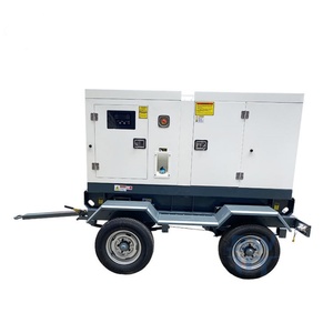 Groupe électrogène diesel mobile haute performance 150 kW 180 kVA insonorisé sur remorque pour chantier extérieur - Product Image 5