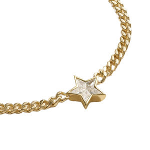 Collier ras-de-cou ICEBELA en argent sterling 925, tendance, élégant, luxueux, avec zircon étoile unique, pour femmes - Product Image 3