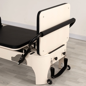 <span class=keywords><strong>Cama</strong></span> <span class=keywords><strong>de</strong></span> <span class=keywords><strong>Pilates</strong></span> Profesional <span class=keywords><strong>de</strong></span> Madera Maciza con Acabado en Spray, Estructura Resistente y Diseño Innovador con Apariencia Moderna - Product Image 6