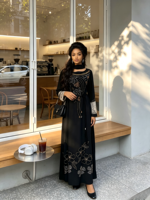 Nouvelle Robe de Soirée Élégante et Ample pour Femme, Style Ethnique Rouge, Boubou Kaftan Abaya à Manches Longues, Africaine et Moyen-Orientale, Ornée de Strass Haut de Gamme