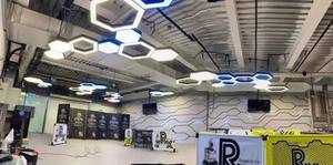 Luz Led para Garaje, Iluminación Hexagonal para Garaje, Túnel de Inspección de Pintura de Coche, Autodetalle, Luz Led Hexagonal para Techo - Product Image 5