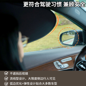 Car Side Window <b>Shades</b> Electrostatic Film Titanium Silver Heat Insulation General Fit - Product Image 5