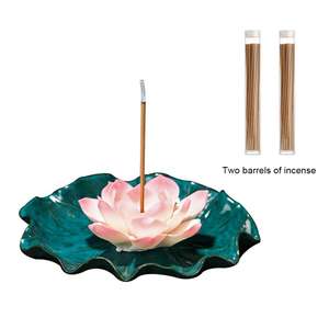 <span class=keywords><strong>Acheter</strong></span> Lotus Porte-Encens et Brûleur en Vrac Porcelaine Plaqué pour la Maison et le Bureau et Durable 110x110x35mm 1495661 - Product Image 3