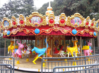 Parc à thème le plus branché produit en usine Fun Fair pour enfants et adultes Carrousel Horse Riding Machine à vendre