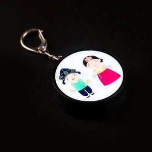 Mini Plastic LED Keychain <b>Personalized</b> Flashing Key Ring-Customizable Promotional Gift for Carabiners & <b>Keychains</b> - Product Image 4