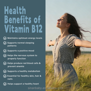 Kapsul Suplemen <span class=keywords><strong>Vitamin</strong></span> <span class=keywords><strong>B12</strong></span> Asam Folat Herbal Alami Merek OEM yang Dapat Disesuaikan, Bersertifikat Halal, Mempertahankan Energi untuk Bayi Baru Lahir - Product Image 5