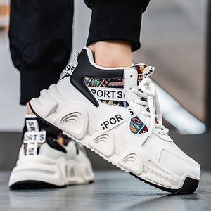 Nouvelles baskets montantes épaisses pour hommes, style décontracté, tendance, confortables, polyvalentes, originales, pour le travail et le sport - Product Image 3