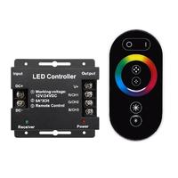 Contrôleur RVB sans fil tactile 433MHz RF 20m Télécommande 576W Smart RGBW LED Strip Dimmer 4 canaux