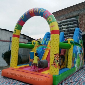 Inflables de Oriente, <span class=keywords><strong>Tobogán</strong></span> de parque Safari inflable personalizado popular caliente, <span class=keywords><strong>tobogán</strong></span> de parque zoológico inflable de bosque salvaje con arco - Product Image 5