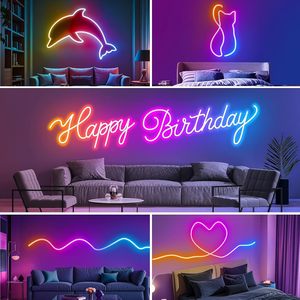 Waterproof IP67 Silicone RGB Magic Color Neon <b>LED</b> Lights Flexible Soft Strip for Bedroom <b>Rope</b> Use Dimmable - Product Image 5