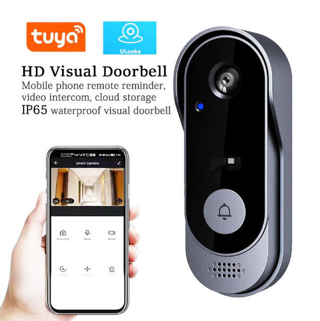 Wireless Wi-Fi Video Doorbell Camera Night Vision Cloud Storage Smart AI Motion Detection Visual Intercom Home Security