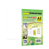 Promotion suspendu porte-signe A5 publicité affichage cadre photo montage mural porte-affiche en plastique