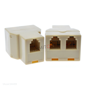 RJ9 4p4c电缆适配器1-to-2母-母分路器耦合器 - Product Image 2